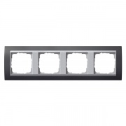Рамка 4-ая Gira Event Антрацит цвет вставки Алюминий