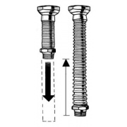 Удлинитель трубный из нержавеющей стали Meibes Inoflexi Ду15 (1/2" x 1/2") 105-210 мм