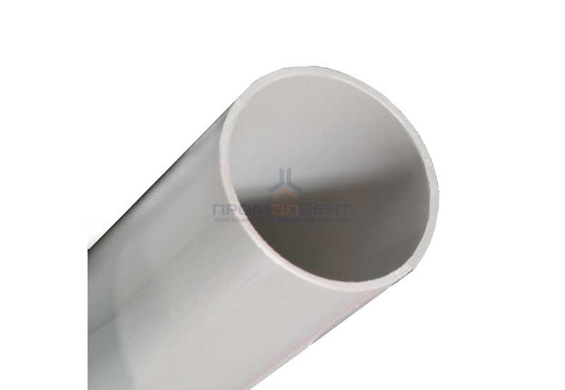 Труба ПВХ жёсткая гладкая д.63мм, тяжёлая, цвет серый [2м/шт, уп.10м]